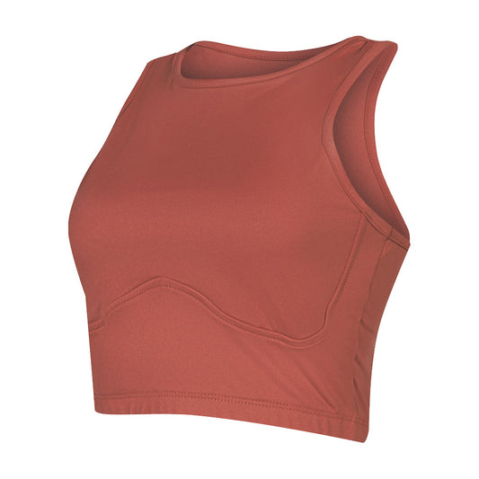 TOP CROPPED FEMININO RECORTE BEACH MORMAII 2900 TERRACOTA