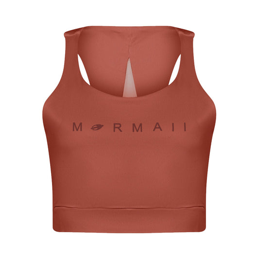 TOP NADADOR FEMININO BEACH SPORT TELA MORMAII 2902 TERRACOTA