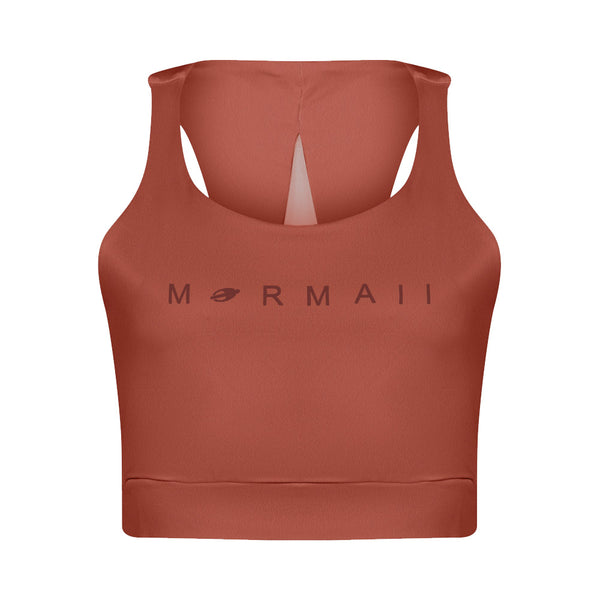 TOP NADADOR FEMININO BEACH SPORT TELA MORMAII 2902 TERRACOTA