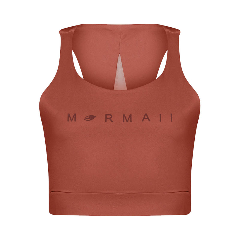 TOP NADADOR FEMININO BEACH SPORT TELA MORMAII 2902 TERRACOTA