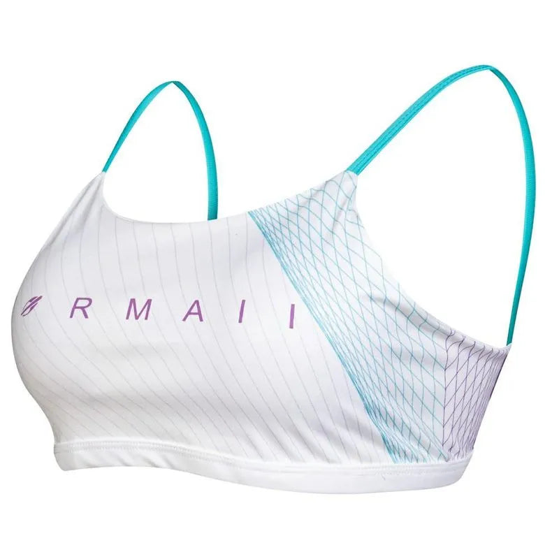 TOP LINHA VITORIA MARCHEZINI BEACH TENNIS MORMAI 2025 BRANCO